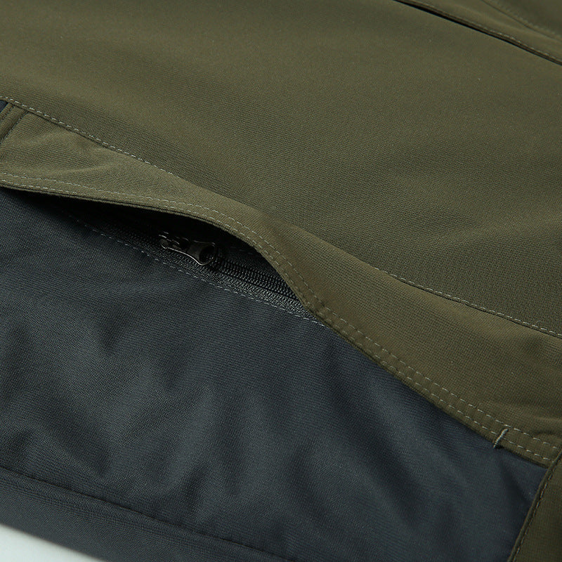 Herrenjacke wasserdicht mit Kapuze und winddichten Eigenschaften - J&B - 5 - Atelier-Zofia