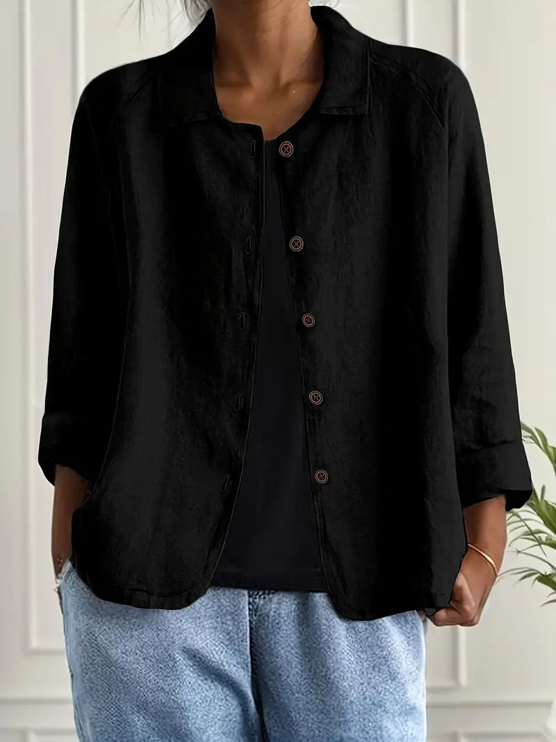 Clara – Women Jacket with Button Closure Jacket - Image 6