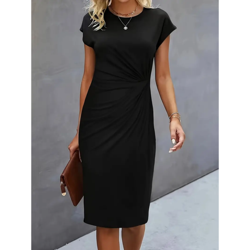 Isabel – Short-sleeved formal dress for women  - Image 7