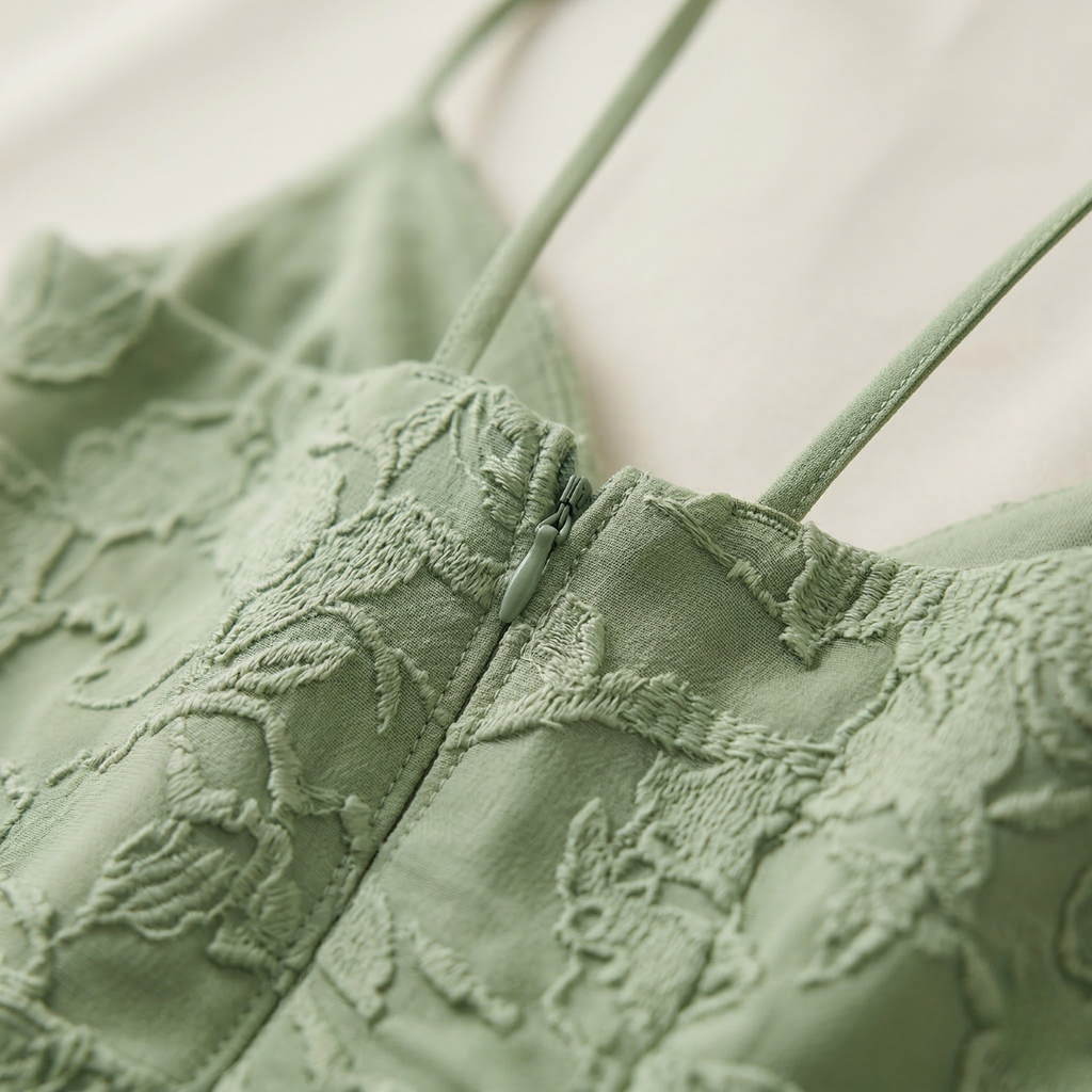 Annika – Elegant Spaghetti Strap A Line Dress for Women - Image 3