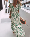 Karin – Women Floral Print Maxi Dress - Image 1
