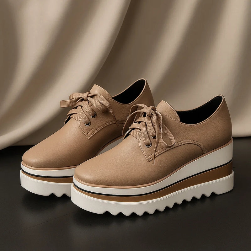 Maren – Women Platform Lace-Up Oxford Shoes - Image 3