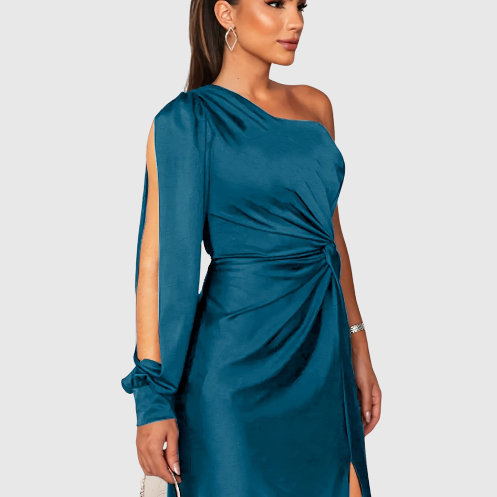 Sarah – Elegant One-Shoulder Evening Dress - Image 4