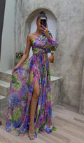 Mila – Elegant Flowy Shoulder Dress for Summer Events - Image 1