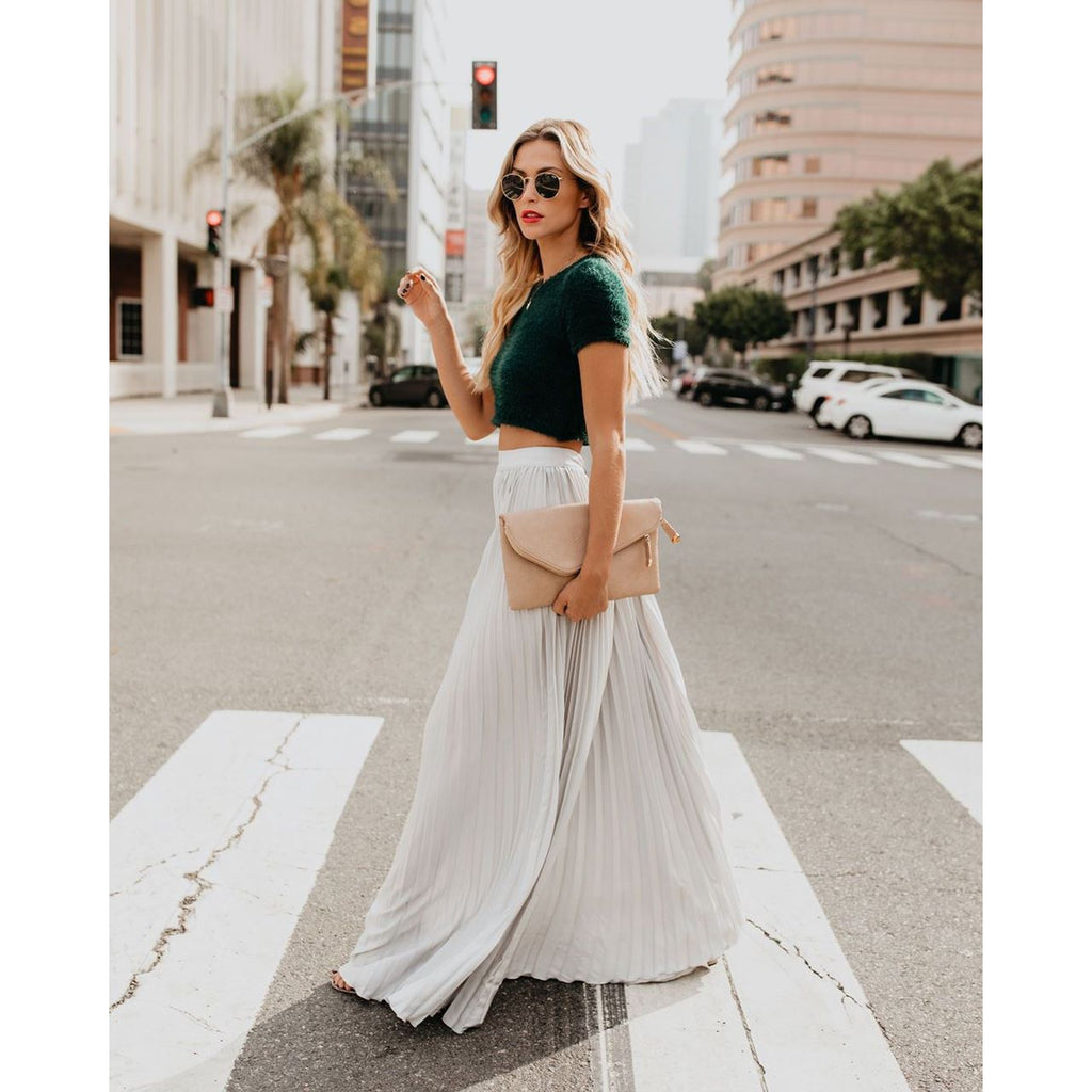 Jana – Plissierter Damen Maxi-Rock