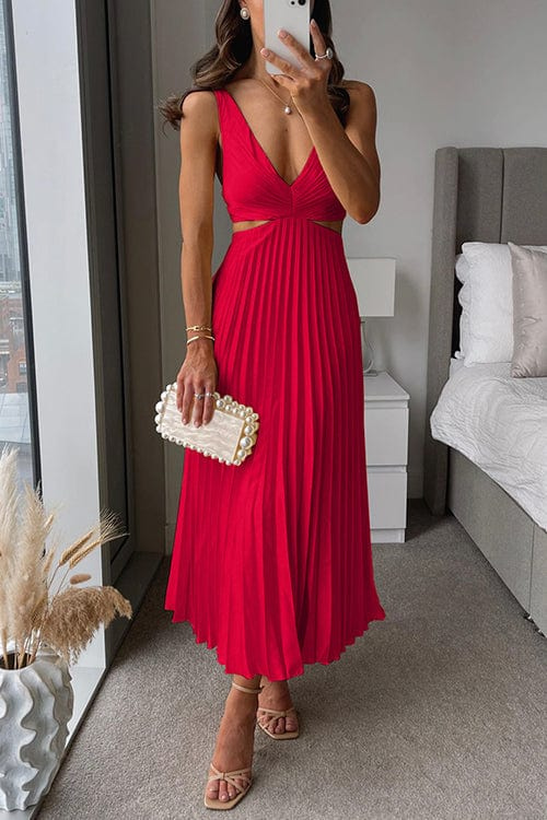 Ella – Elegant Pleated Midi Dress - Image 2