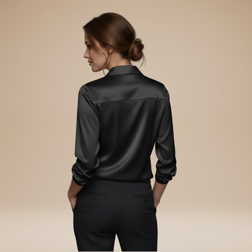 Lydia – Elegant Women's V-Neck Blouse - Image 9