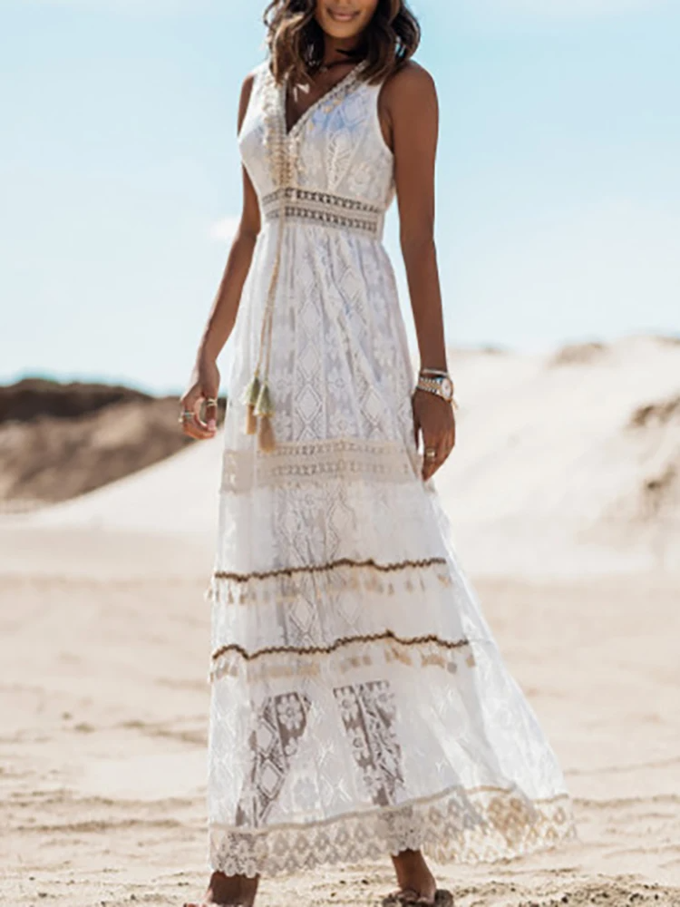 Lila – Women Bohemian Maxi Dress - Image 4