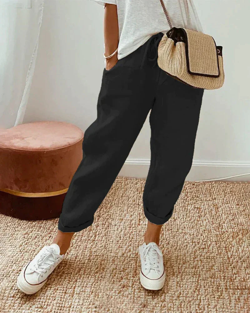 Hannah – Women Casual and Stylish Linen Pants - Image 2