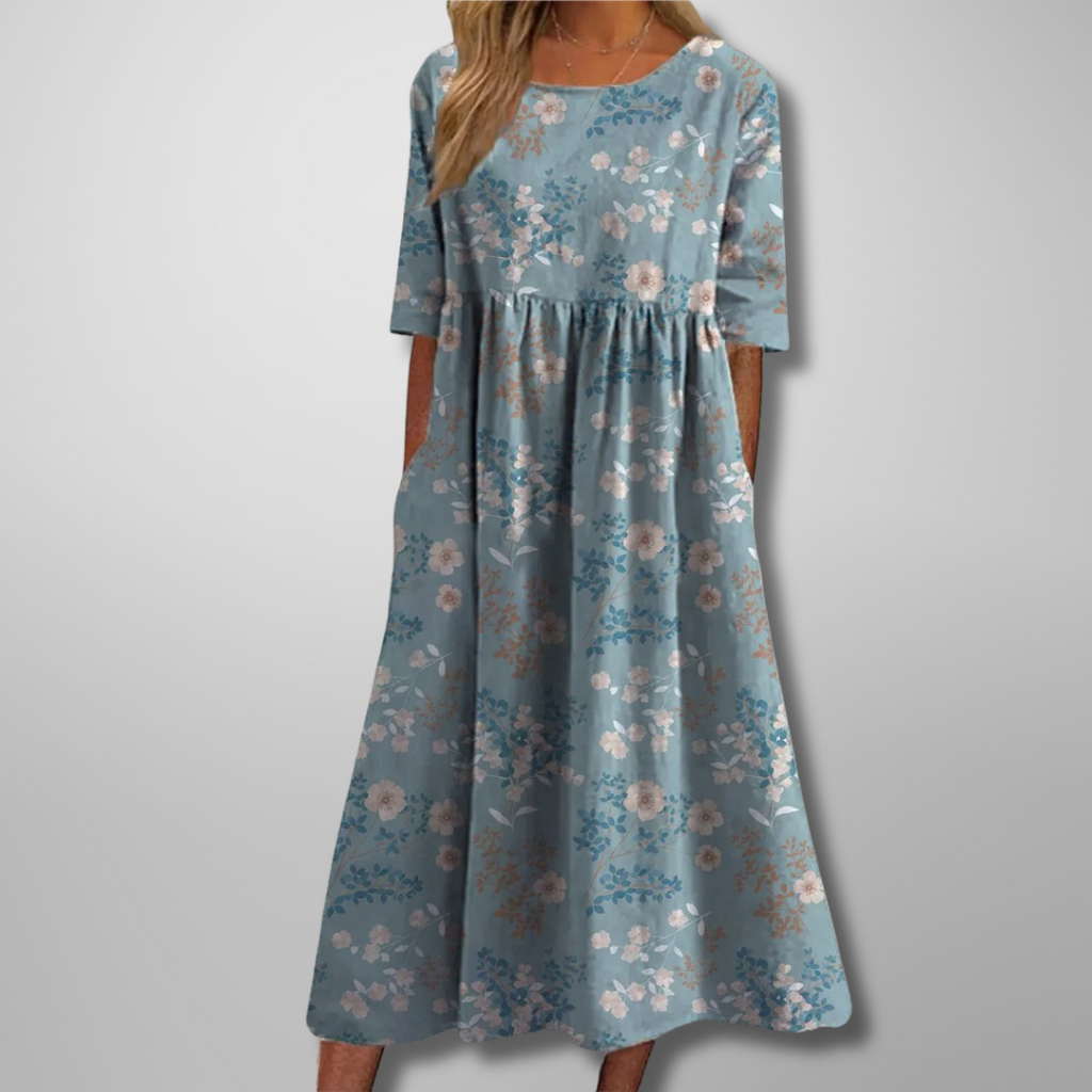 Christa– Women Floral Print Maxi Dress - Image 5