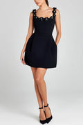 Daniela – Floral Applique Square Neck Dress for Women - Image 29