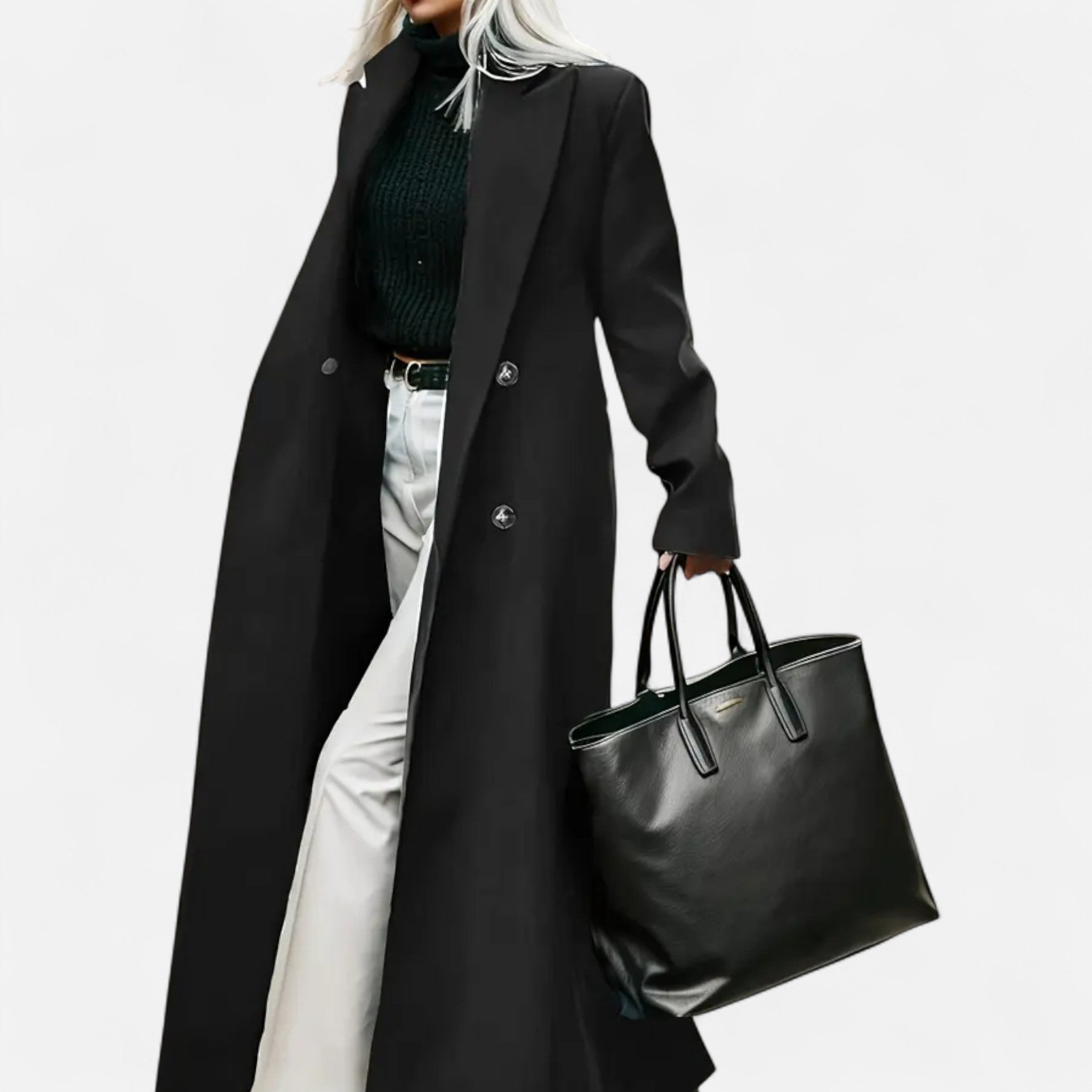 Theresa – Elegant Structured Formal Winter Coatfor Women - Image 3