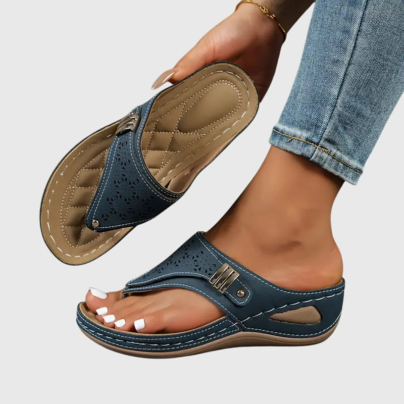 Carina – Women Slip On Flat Sandals - Image 2