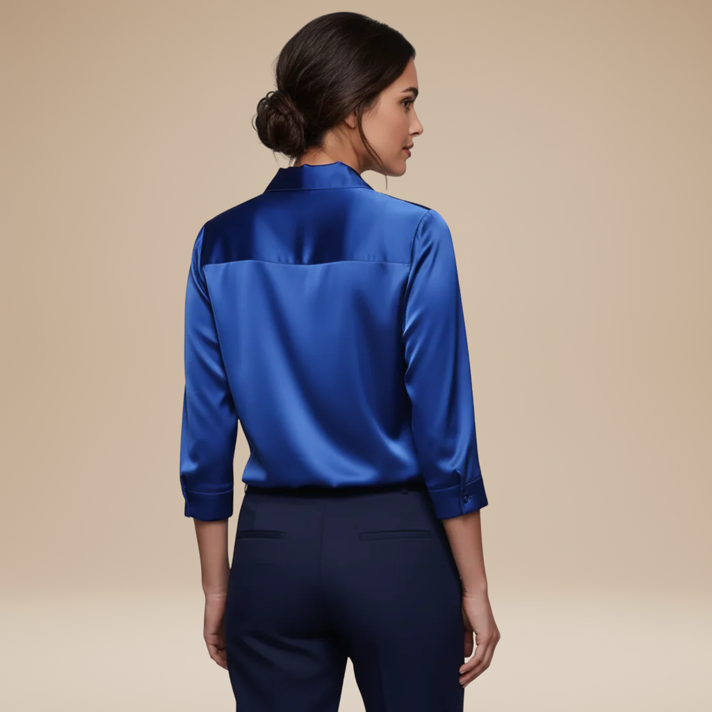 Lydia – Elegant Women's V-Neck Blouse - Image 13