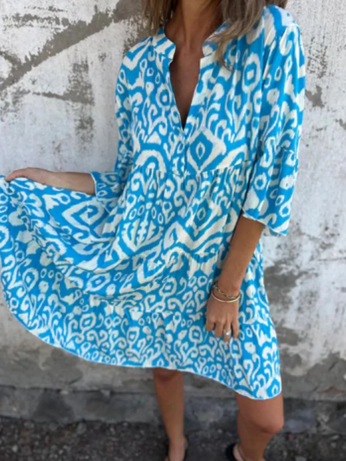 Lea – Women Floral Print Summer Dress - Image 23