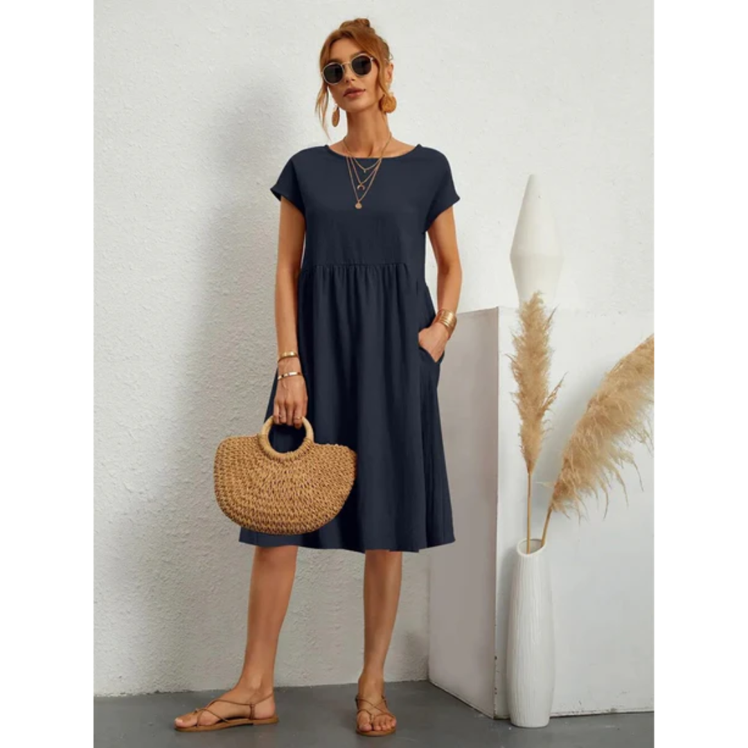 Lara – Stylish short-sleeved summer dress for women - Image 8