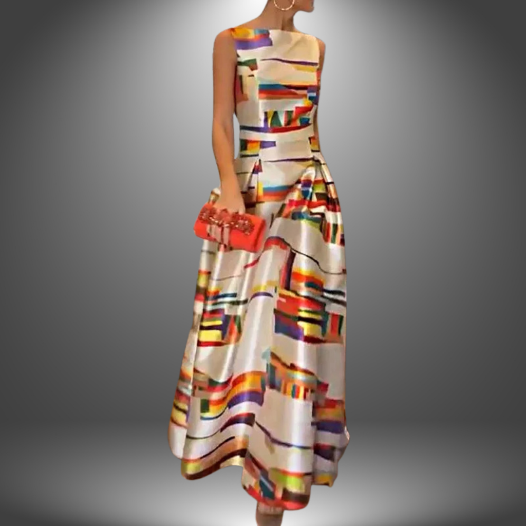 Kirsten – Women Summer Printed Maxi Dress - Image 1