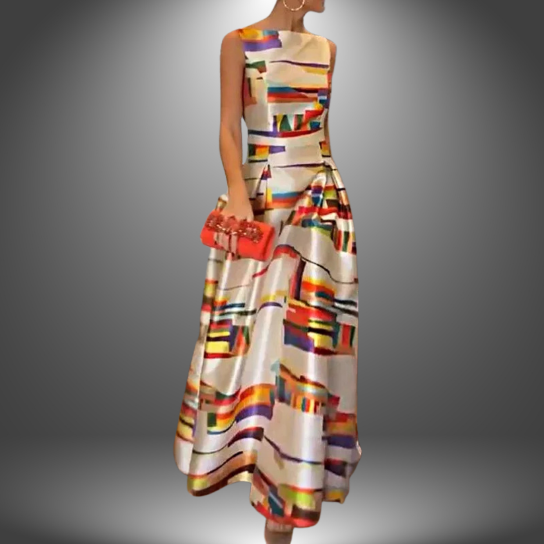 Kirsten – Women Summer Printed Maxi Dress - Image 1