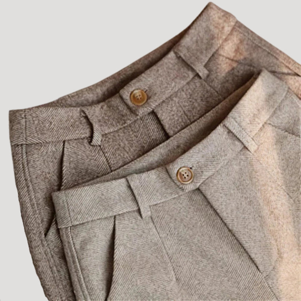 Noah – Heritage herringbone trousers men - Image 1