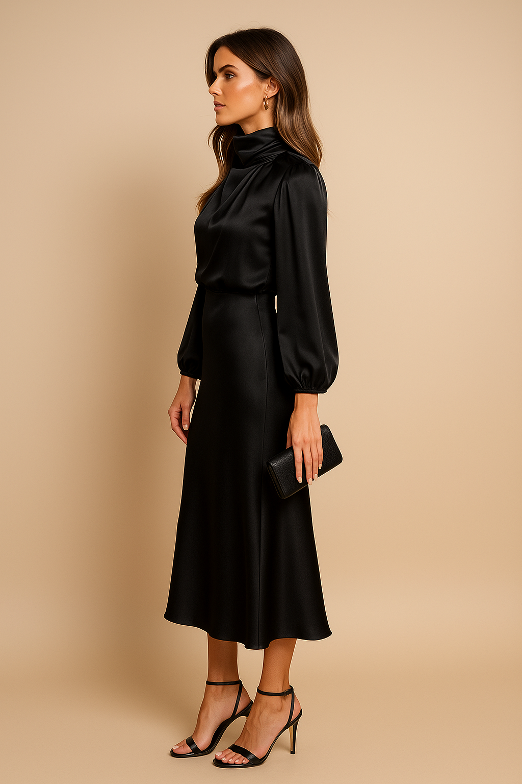 Frieda – High Waist Midi Dress - Image 4