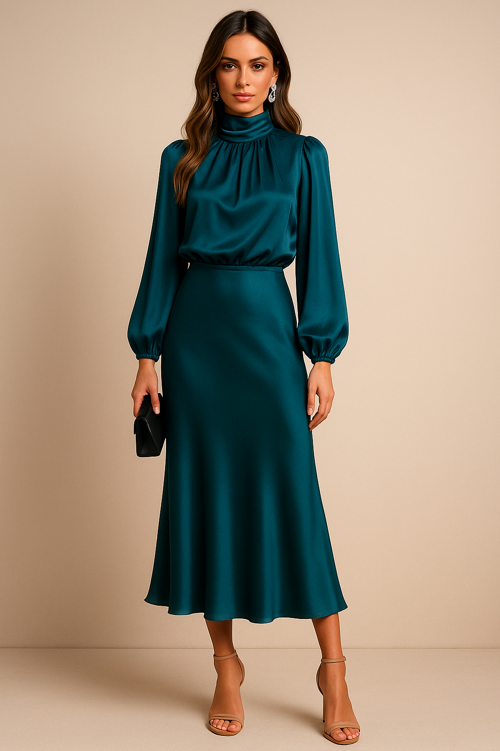 Frieda – High Waist Midi Dress - Image 6