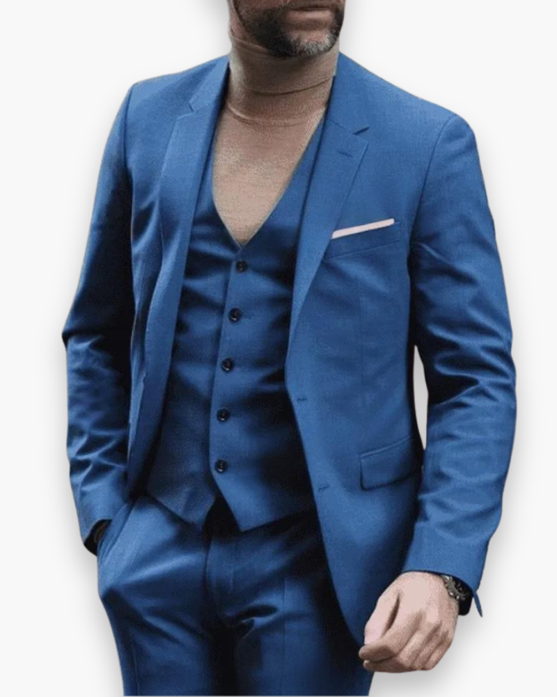 Lukas – Tailored Suit with Vest 3-Piece Set for Men - Image 13