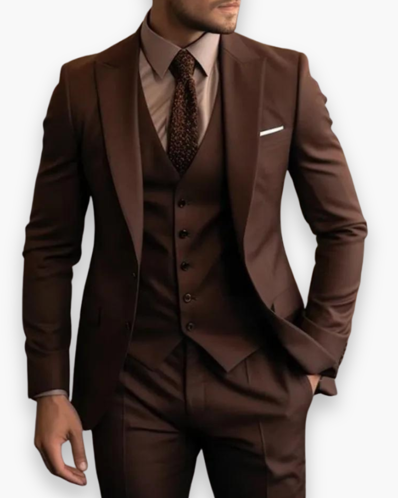 Lukas – Tailored Suit with Vest 3-Piece Set for Men - Image 2