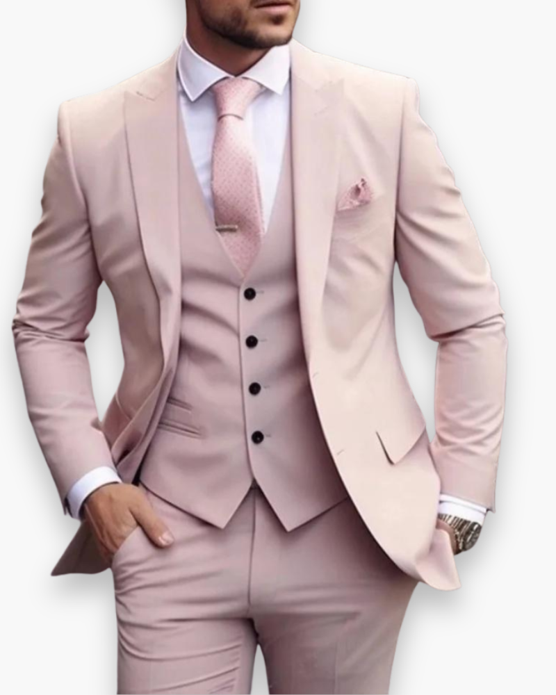 Lukas – Tailored Suit with Vest 3-Piece Set for Men - Image 6