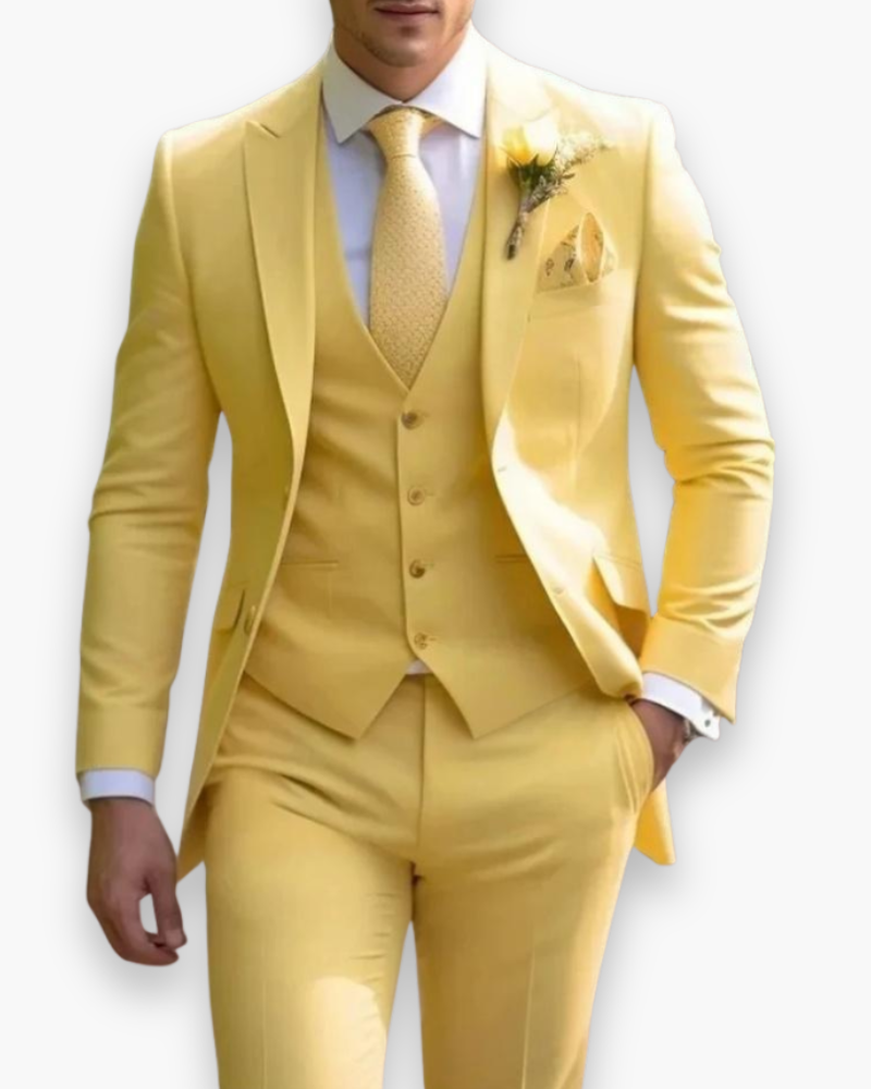 Lukas – Tailored Suit with Vest 3-Piece Set for Men - Image 7