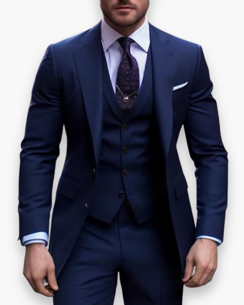 Lukas – Tailored Suit with Vest 3-Piece Set for Men - Image 8