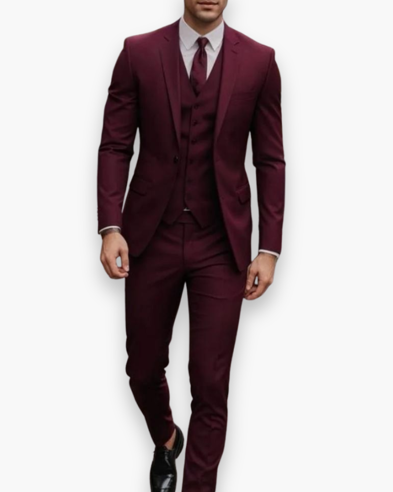 Lukas – Tailored Suit with Vest 3-Piece Set for Men - Image 9