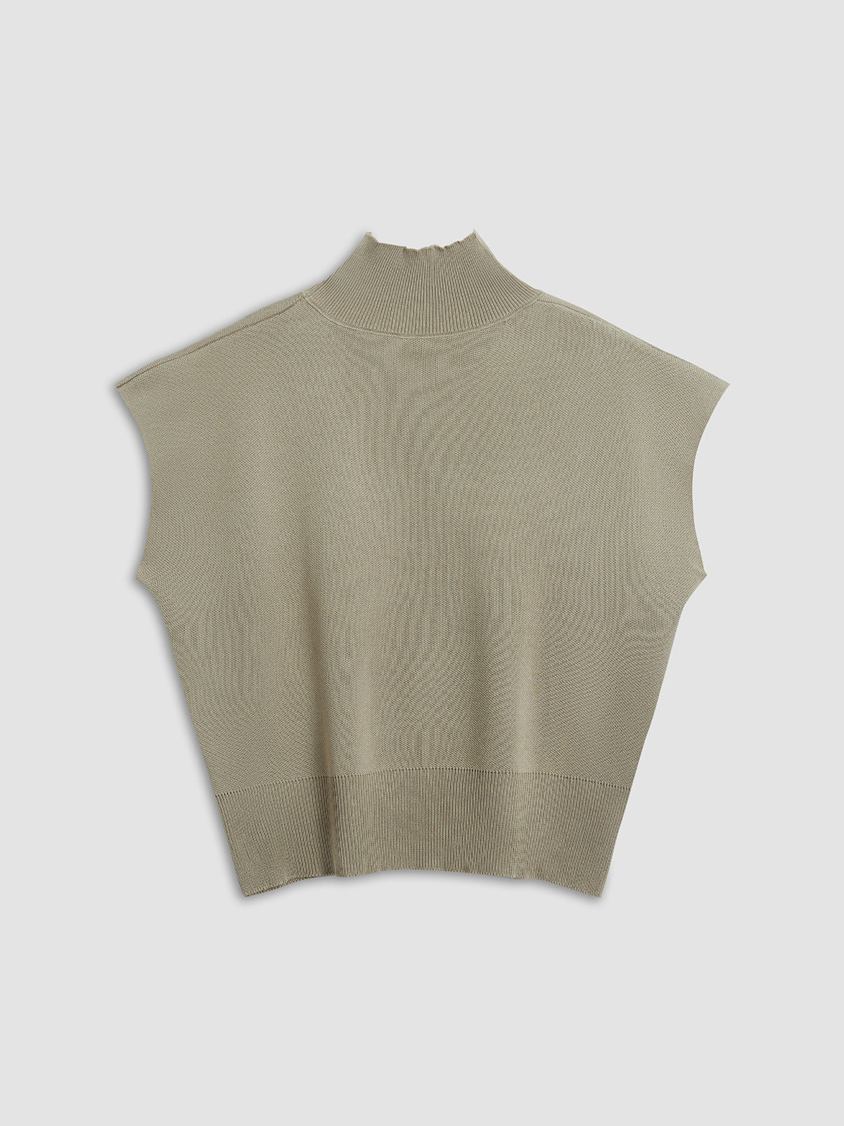 Alina – Damen Feinstrick-Shirt mit Stehkragen und Flügelärmeln