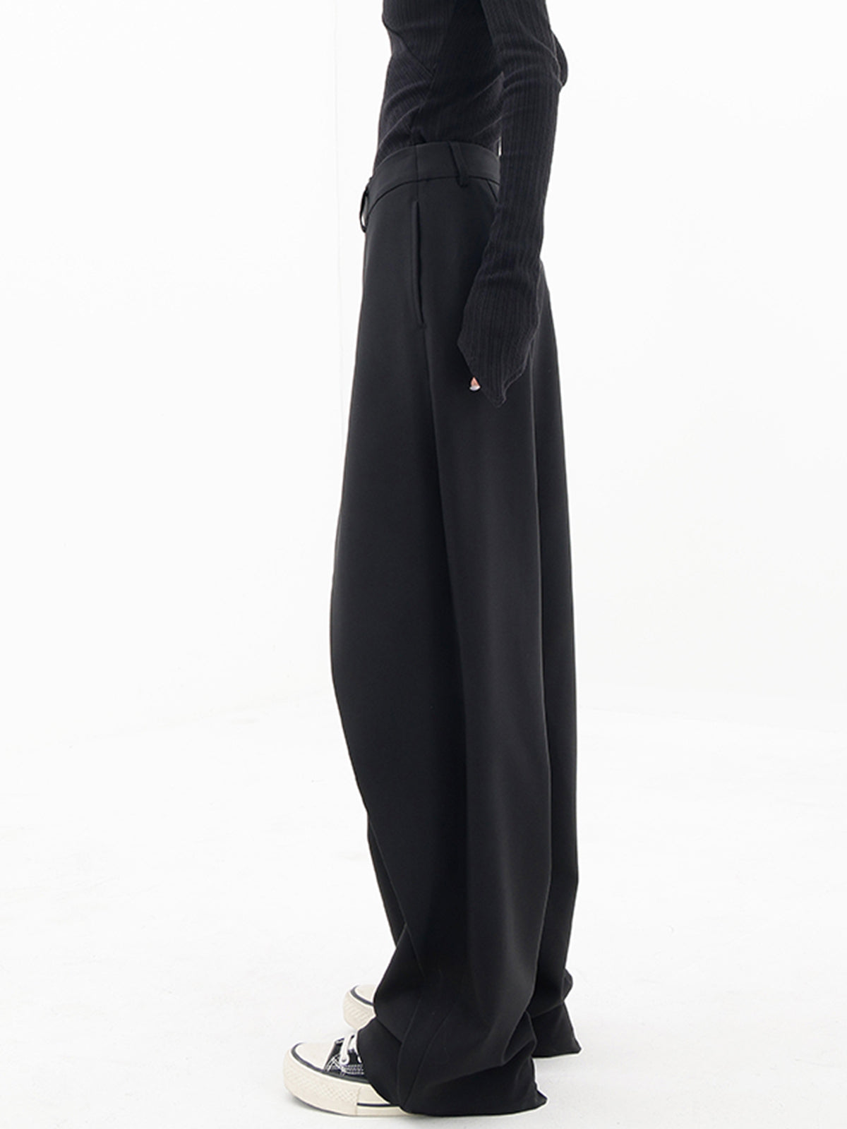Valentina – Damen High-Waist Wickel-Hose