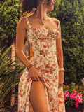 Elisa – Florales Sommer-Midikleid mit Rosenprint