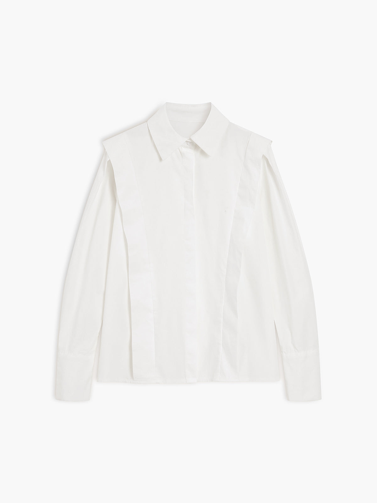 María – Damen Oversize Hemdbluse mit klassischem Kragen