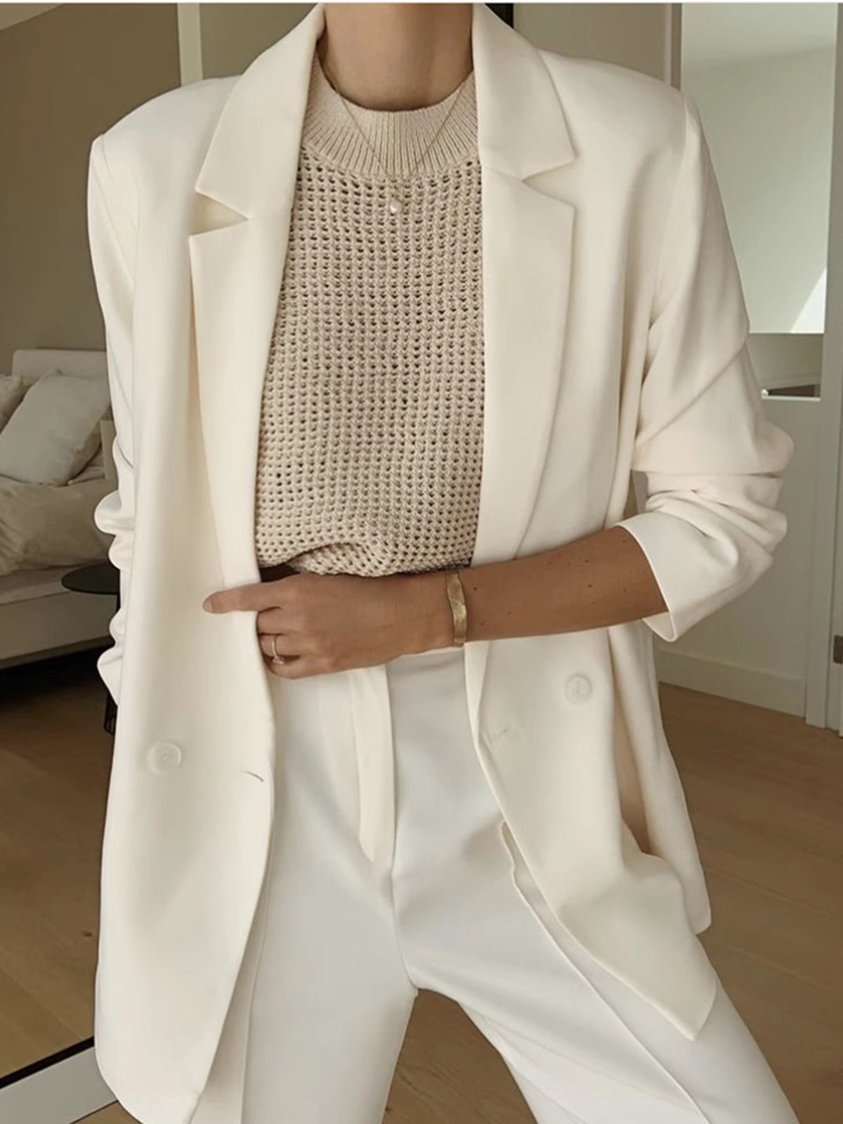 Laura – Damen Ärmelloses Strick-Top mit Rundhalsausschnitt