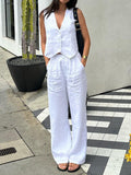Paula – Cotton Casual Pants Set - Image 1