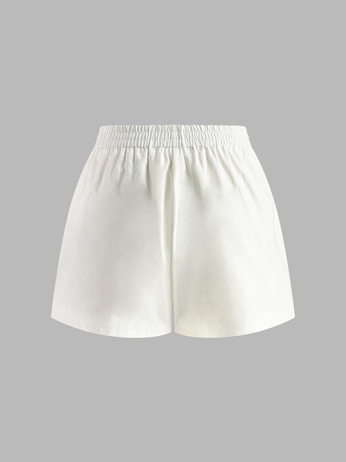Valeria – Rückenfreies Halter-Top mit Shorts aus Baumwoll-Leinen-Mix
