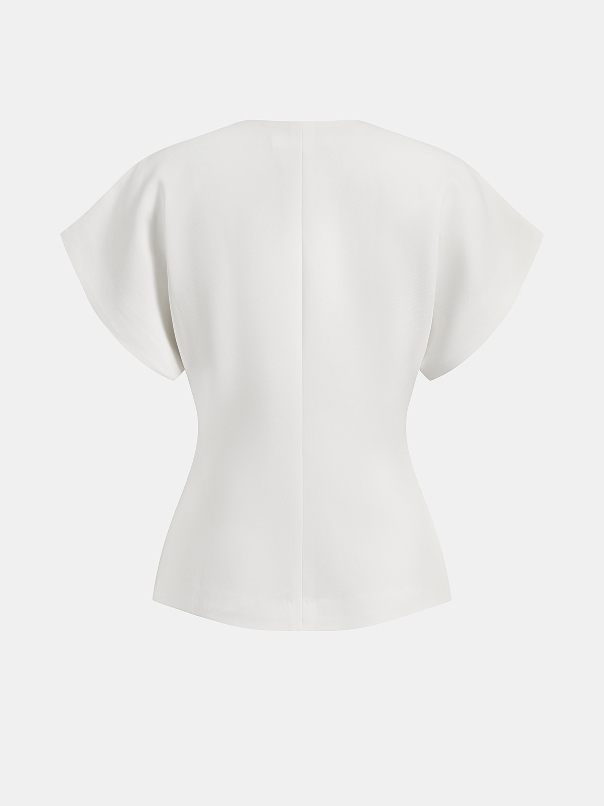 Claudia – Damen V-Ausschnitt Bluse mit strukturierter Silhouette