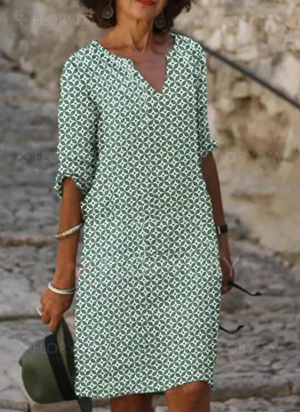 Clara – Elegant Printed Dress - Image 1