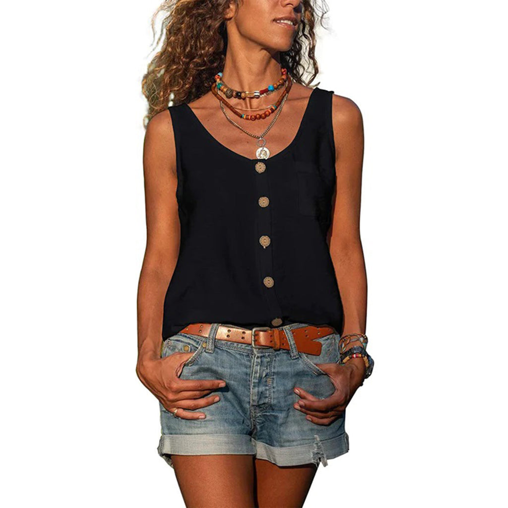 Mila – Lockeres ärmelloses Sommer-Top für Damen