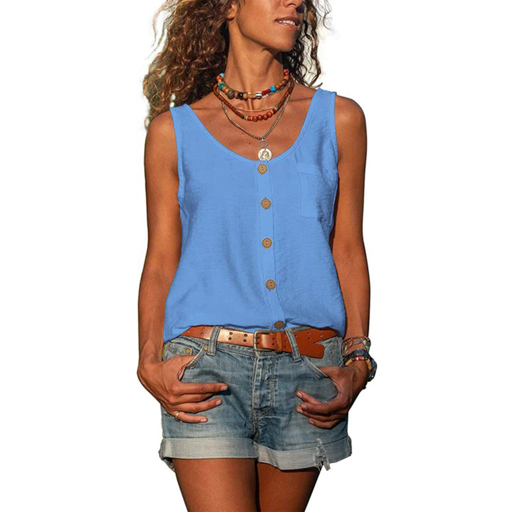 Mila – Lockeres ärmelloses Sommer-Top für Damen