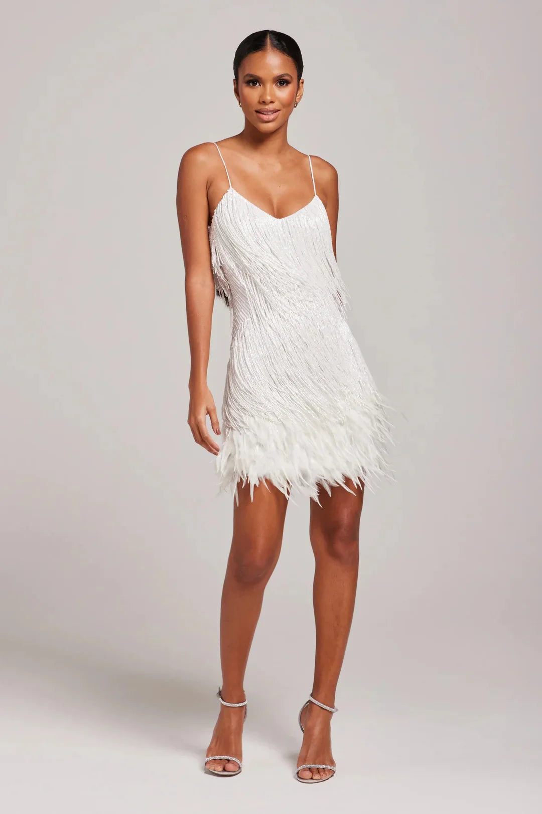Johanna – Elegant Feathered Dress for Women - Image 3