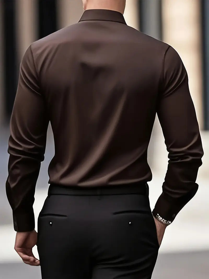 Liam – Tailored Long Sleeve Shirt for Men - Image 5