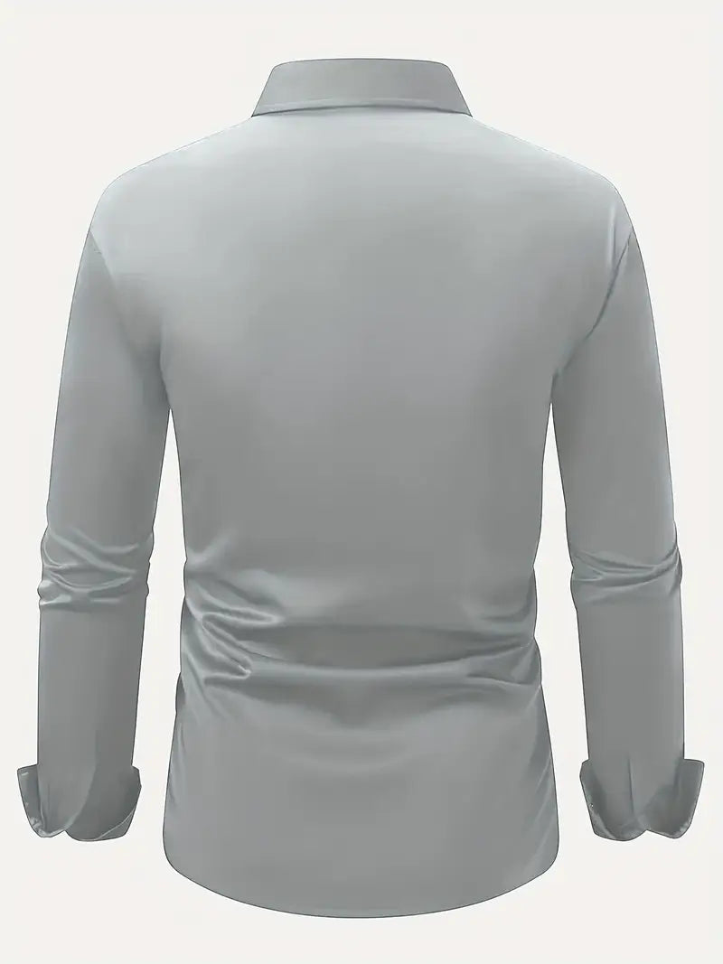 Liam – Tailored Long Sleeve Shirt for Men - Image 7