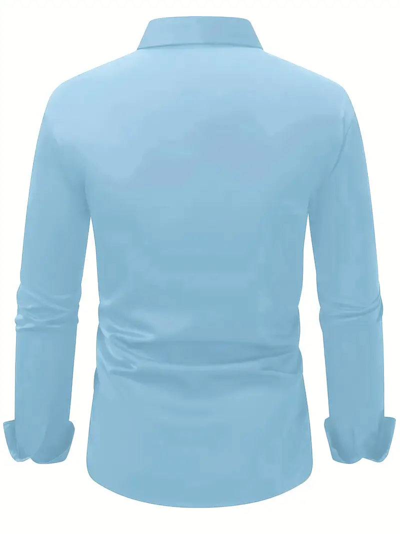 Liam – Tailored Long Sleeve Shirt for Men - Image 9
