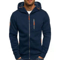Marek – Sportlicher Hoodie mit Kapuze und Reißverschluss für Männer - 2 - Atelier-Zofia