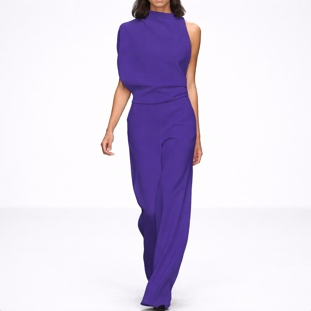 Serena – Damen Elegantes Zweiteiliges Set mit Ärmellosem Top und Stoffhose