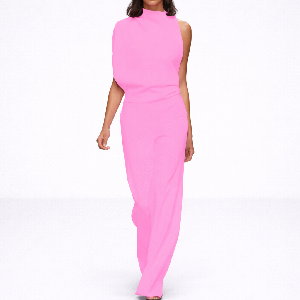 Serena – Damen Elegantes Zweiteiliges Set mit Ärmellosem Top und Stoffhose