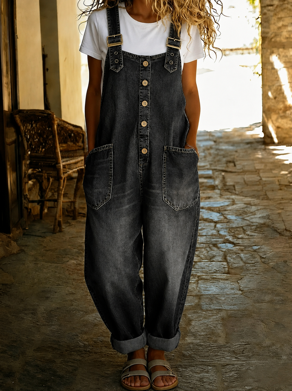 Karin – Lässige Jeans-Latzhosen für Damen